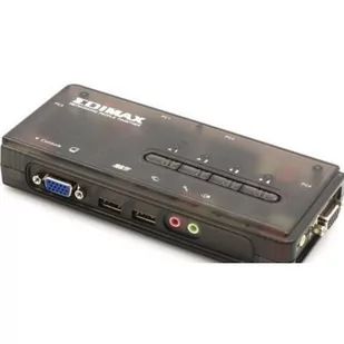 Edimax (EK-UAK4) PRZEŁĄCZNIK KVM 4xUSB, AUDIO+MIC, 4 x 1.8M kabel - Przełączniki KVM - miniaturka - grafika 2