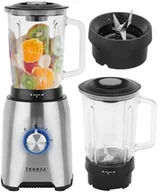Blendery kielichowe - Blender Kielichowy Szklany do owoców i warzyw Kruszy Lód Transa 1600W - miniaturka - grafika 1