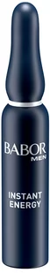 BABOR Babor Men Instant Energy Ampoule, koncentrat dla zmęczonej skóry męskiej, więcej energii i promieniowania, z kofeiną i tauryną, nawilżający, 7 x 2 ml - Kremy do twarzy - miniaturka - grafika 1