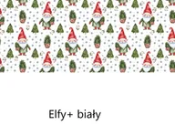 Pościel dla dzieci - Świąteczna Pościel Do Łóżeczka 135x100 elfy+biały - miniaturka - grafika 1