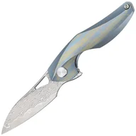 Noże - Nóż składany Bestech The Reticulan Blue / Colorful Titanium, Damascus by Elijah Isham (BT1810L) - miniaturka - grafika 1