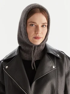 Calvin Klein Kominiarka Emblem Brushed LV04D8068G Szary - Czapki damskie - miniaturka - grafika 1