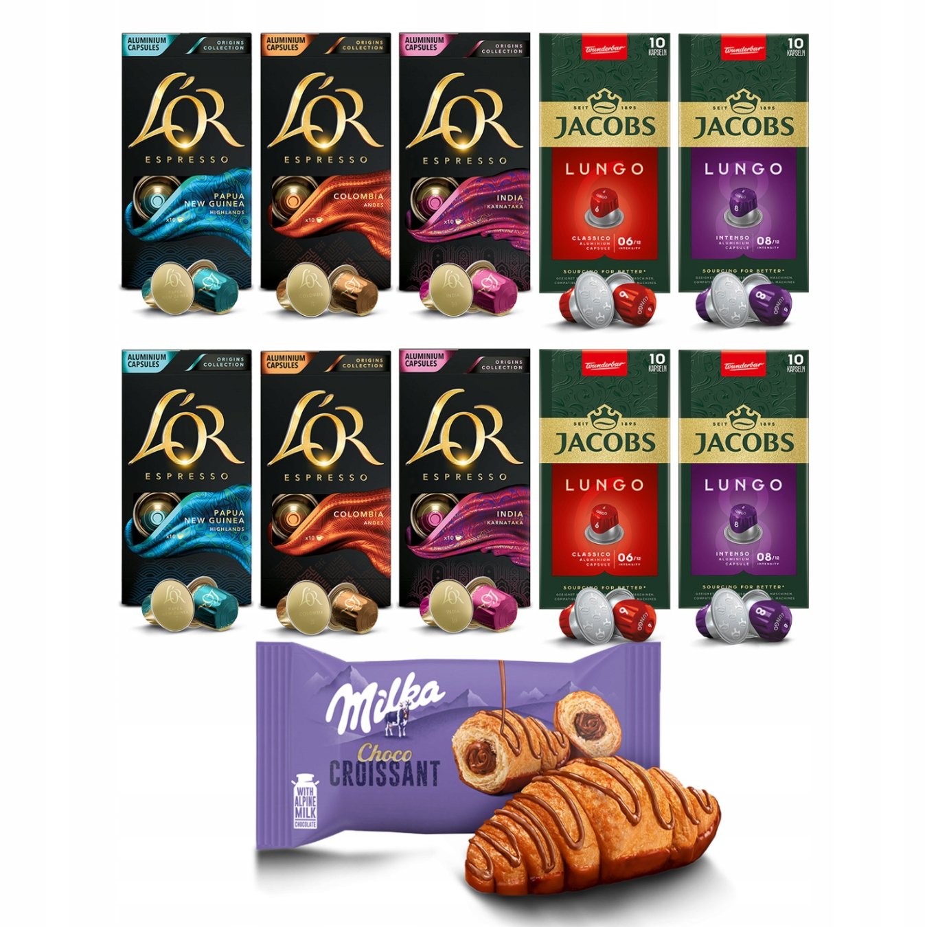 Kapsułki Jacobs L'or kompa. z Nespresso(r)* 100szt zestaw 90+10 Gratis!