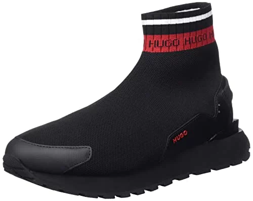 HUGO Herren Xon Beanie – Schwarz, Einheitsgröße, Aus Recycelter Wolle & Polyamid