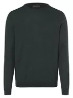Swetry męskie - Finshley & Harding - Sweter męski z dodatkiem kaszmiru, zielony - miniaturka - grafika 1
