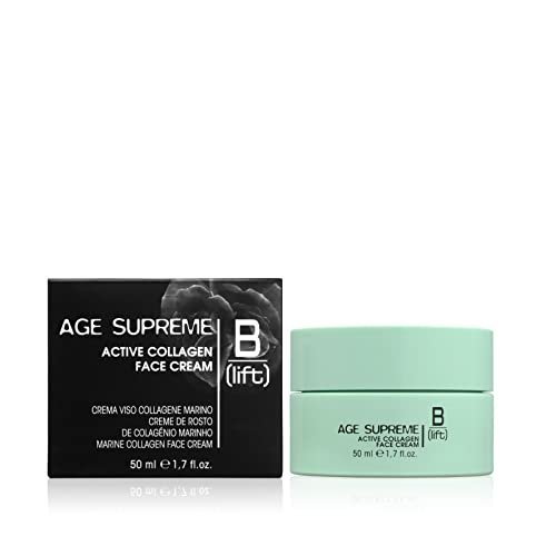Blift Age Supreme, Active Collagen Face Cream, kolagen morski krem do twarzy z kolagenem morskim, kwasem hialuronowym, olejkiem z ogórecznika, witaminą E, wrażliwą skórą, wyprodukowano we Włoszech, 50