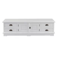 Szafki RTV - Dekoria Szafka RTV Brighton 160x40x50cm white 160x40x50cm 006-139 - miniaturka - grafika 1