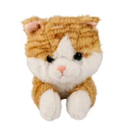 Maskotki i pluszaki - Maskotka Pluszowa Pluszak Zabawka Biało Rudy Kot Kotek Prążki 45cm - miniaturka - grafika 1