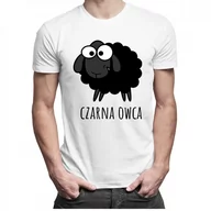 Koszulki męskie - Czarna owca - męska koszulka z nadrukiem 9707 - miniaturka - grafika 1