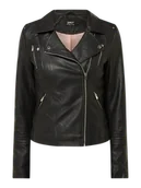 Kurtki damskie - Kurtka w stylu Biker z imitacji skóry model ‘Gemma’ - miniaturka - grafika 1