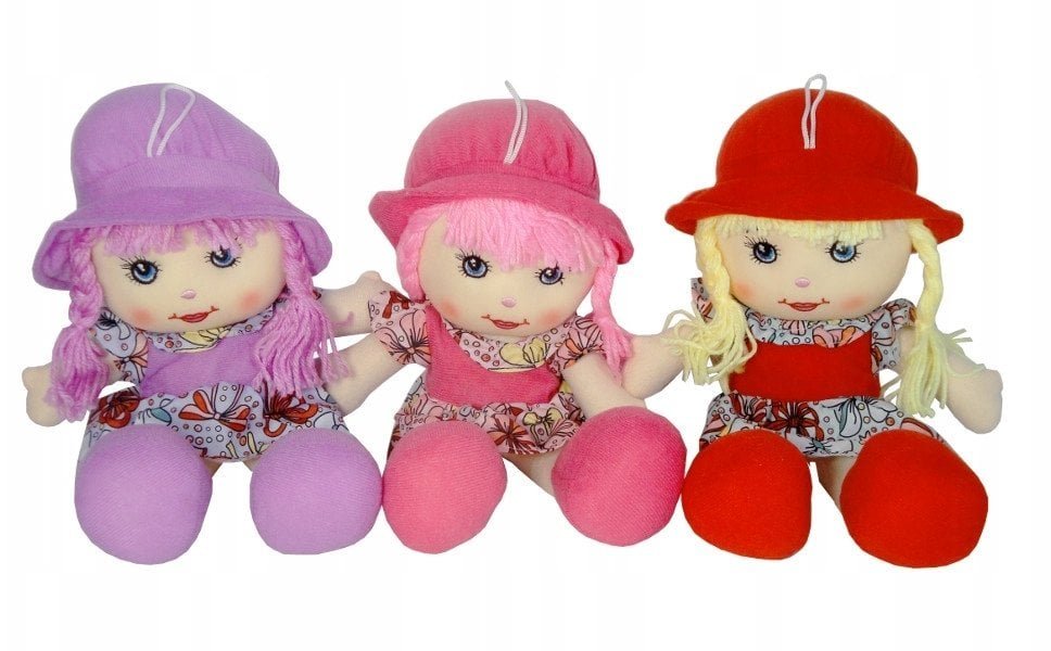 Lalka Dorotka szmacianka 35cm śpiewa i mówi po polsku,