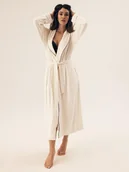 Szlafroki damskie - Szlafrok damski Reva Esotiq kremowy L/XL - miniaturka - grafika 1