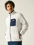 Odzież trekkingowa męska - Regatta Kurtka polarowa "Frankie" w kolorze kremowym - miniaturka - grafika 1