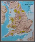 Atlasy i mapy - National Geographic, Anglia i Walia Classic mapa ścienna polityczna na podkładzie 1:868 000 - miniaturka - grafika 1