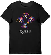 Koszulki męskie - Koszulka męska zespół queen skład czarna S - miniaturka - grafika 1