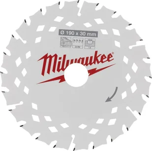 Cutting disc 190x30x1.8mm 24 teeth Milwaukee for cordless tools for various wood - Tarcze do pił - miniaturka - grafika 1