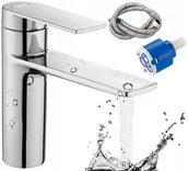 Baterie umywalkowe - Rea Bateria umywalkowa Storm Chrom Niska B6202 - miniaturka - grafika 1