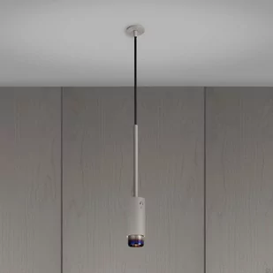 Lampa wisząca Exhaust Pendant Szara z paloną stalą - Lampy sufitowe - miniaturka - grafika 1