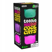Zabawki sensoryczne - Sensoryczny gniotek Kotek Schylling Teenie Needoh Cool Cats 3szt - miniaturka - grafika 1