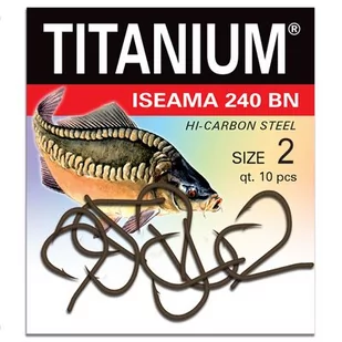 Haczyki TITANIUM ISEAMA 10 szt. rozmiar 2 - Żyłki wędkarskie - miniaturka - grafika 1