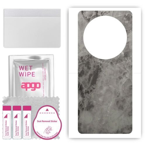 folia naklejka skórka strukturalna na TYŁ do Honor X9a - Marmur Czarny - apgo SKINS