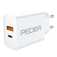 Ładowarki do telefonów - PEDEA 60040100 ładowarka do urządzeń przenośnych Uniwersalne Biały Prąd przemienny Szybkie ładowanie Wewnętrzna - miniaturka - grafika 1