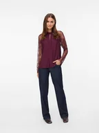 Bluzki damskie - Vero Moda Bluzka w kolorze bordowym - miniaturka - grafika 1