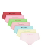 Majtki damskie - Juicy Couture Komplet 7 par fig klasycznych JCTBX225956 Kolorowy - miniaturka - grafika 1