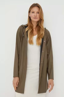Kurtki damskie - Rains kurtka przeciwdeszczowa 18050 A-line W Jacket damska kolor brązowy przejściowa - grafika 1