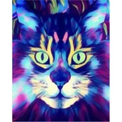 Malowanie po numerach - Malowanie po numerach Kot kolorowy - miniaturka - grafika 1