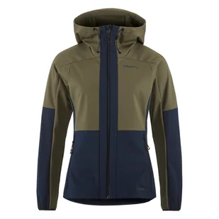 Damska Kurtka CRAFT CORE BACKCOUNTRY HOOD JACKET W 1913685-664396 – Oliwkowy - Kurtki damskie - miniaturka - grafika 1