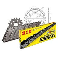 Części motocyklowe - Zestaw łańcuchów DID stal 530VX3 / 118 nit zamek do Yamaha YZF-R1 1000 ccm rok prod. 2006-2008 - miniaturka - grafika 1