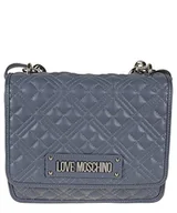 Torebki damskie - Love Moschino Damska torba na ramię Borsa gruba pikowana z łańcuszkiem niebieska denim, 20 x 61 x 11 - miniaturka - grafika 1
