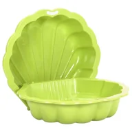 Place zabaw - vidaXL Piaskownice, 2 szt., zielone, 77x87x21cm, plastik - miniaturka - grafika 1
