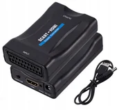 Pozostałe akcesoria do telefonów - ADAPTER KONWERTER SCART DO NA HDMI AV EURO FULL HD - miniaturka - grafika 1