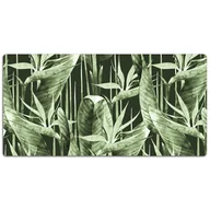 Podkładki na biurko - Mata ochronna z nadrukiem Ciemne liście 120x60 cm, Dywanomat - miniaturka - grafika 1