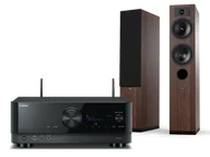 Kino domowe - Yamaha RX-V6A (czarny) + Tesi 5 (mokka) - miniaturka - grafika 1
