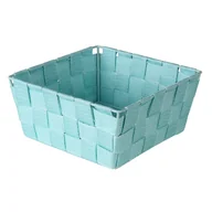 Pojemniki łazienkowe - Organizer DOMI 9 x 19 x 19 cm pleciony miętowy - miniaturka - grafika 1