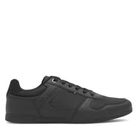 Sneakersy męskie - Sneakersy Lanetti MP07-181068-04 Czarny - miniaturka - grafika 1