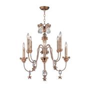 Lampy sufitowe - Elstead Lighting Mignon 8lt Chandelier FB/MIGNON8 Elstead lampa wisząca abażurowa świecznikowa stylowa FB/MIGNON8) - miniaturka - grafika 1