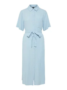 Pieces Sukienka koszulowa Pia 17152063 Niebieski Regular Fit - Sukienki - miniaturka - grafika 1