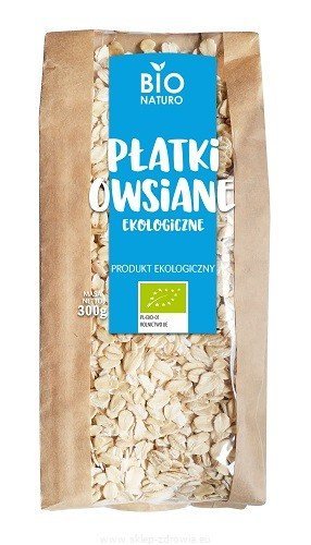 PŁATKI OWSIANE BIO 300 g - BIO NATURO