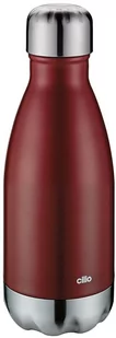 Cilio Butelka termiczna 250 ml (czerwona mat) Elegante - Butelki termiczne - miniaturka - grafika 1