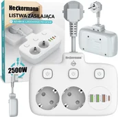 Listwy zasilające - Listwa zasilająca Heckermann Listwa zasilająca Heckermann SE2435 - miniaturka - grafika 1