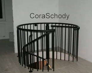 Balustrada metalowa do schodów kręconych CORA model Madryt - Balustrady i akcesoria - miniaturka - grafika 1
