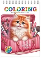 Książki edukacyjne - Kolorowanka 148x210 z naklejkami 12 stron Kotki - kolorowanka - miniaturka - grafika 1