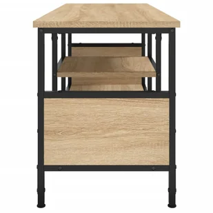 Szafka pod telewizor, dąb sonoma, 100x35x45 cm Lumarko! - Szafki RTV - miniaturka - grafika 7