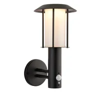 Lampy ogrodowe - Endon Tarrow 106467 LED 1,7W 3000K czujnik PIR IP44 czarna - miniaturka - grafika 1