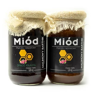 Zestaw Miodów 2 kg - Spadź Iglasta i Gryka - Miód - miniaturka - grafika 1