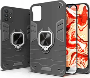 Hello Case ETUI PANCERNE DO SAMSUNG GALAXY A32 5G CZARNE OBUDOWA ARMOR HOLDER SZKŁO - Etui i futerały do telefonów - miniaturka - grafika 1